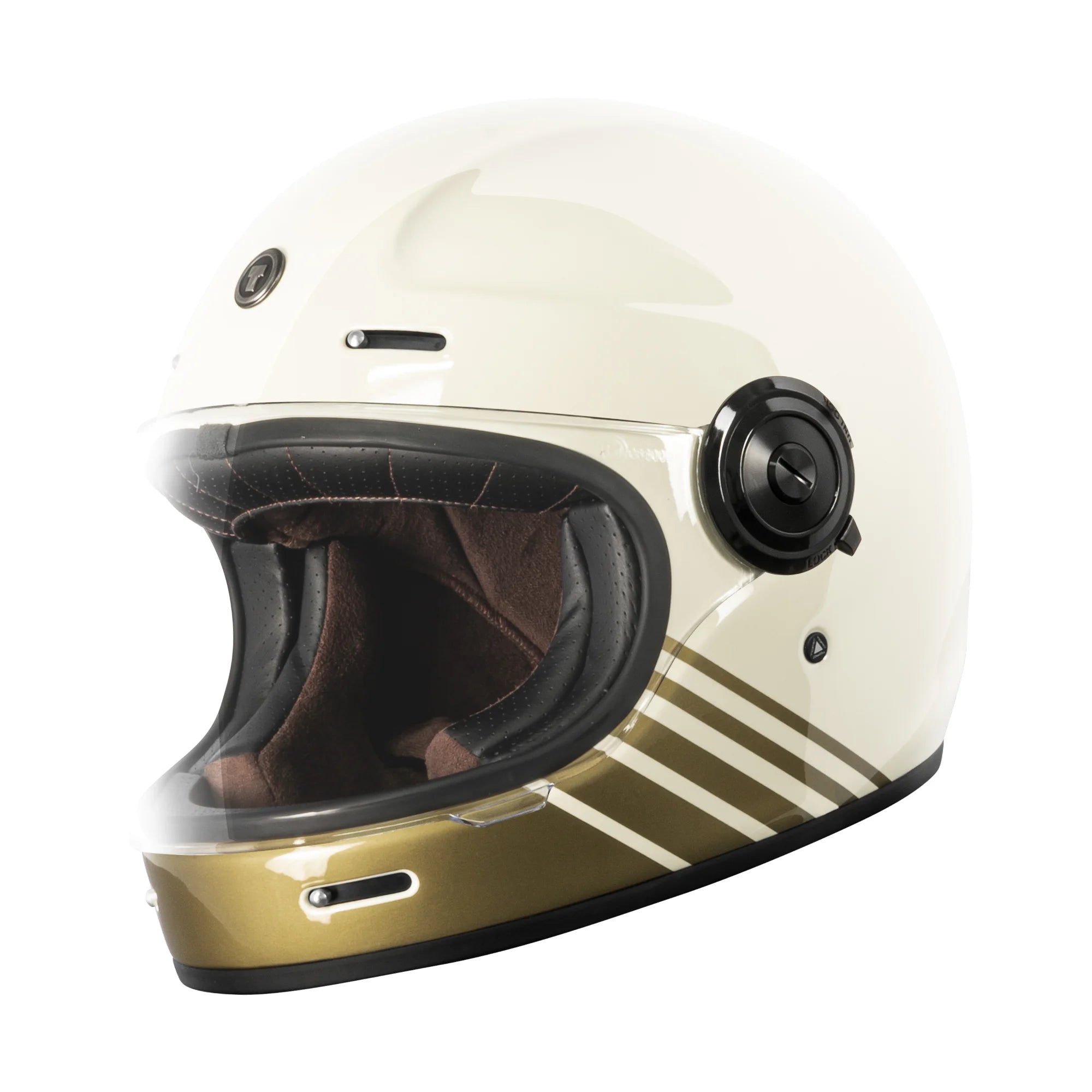 cream motorcycle helmet Torc Newport T1 Breakers Helmet for Men