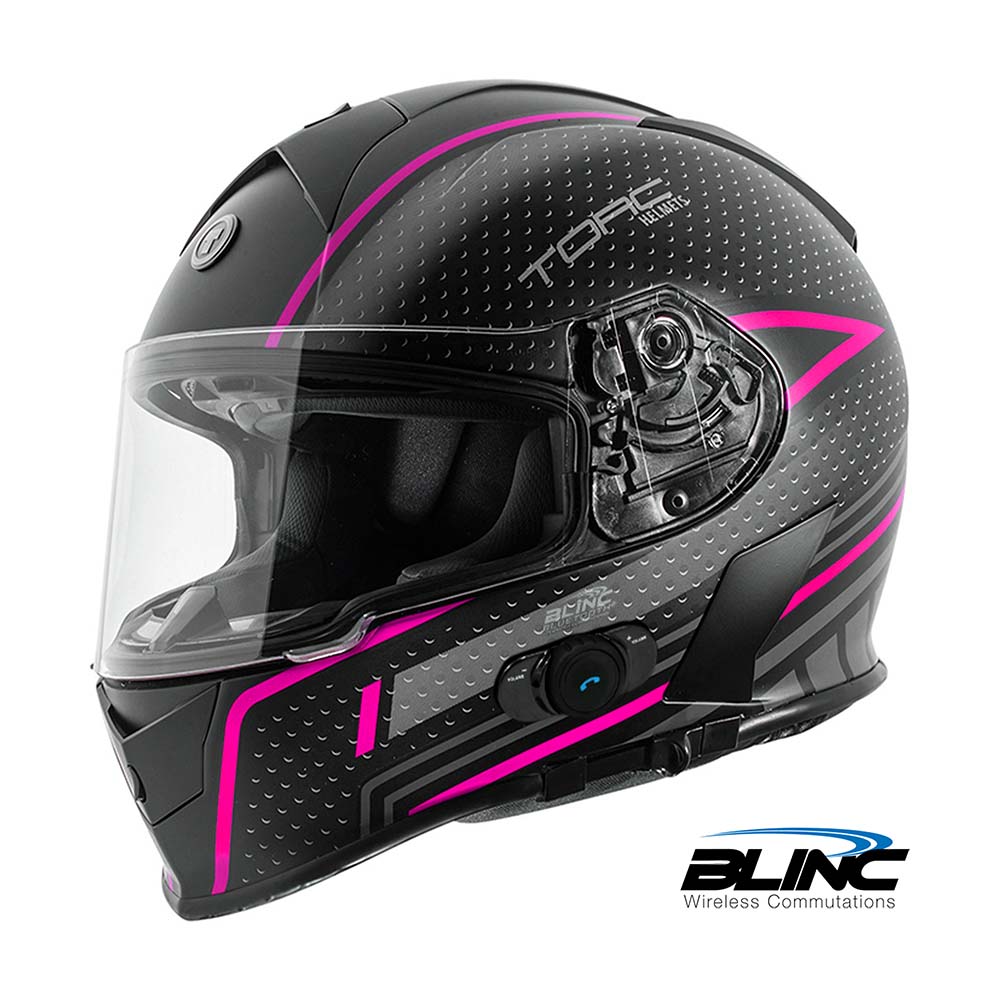 Pink Blade Motorcycle Helmet - Full Face