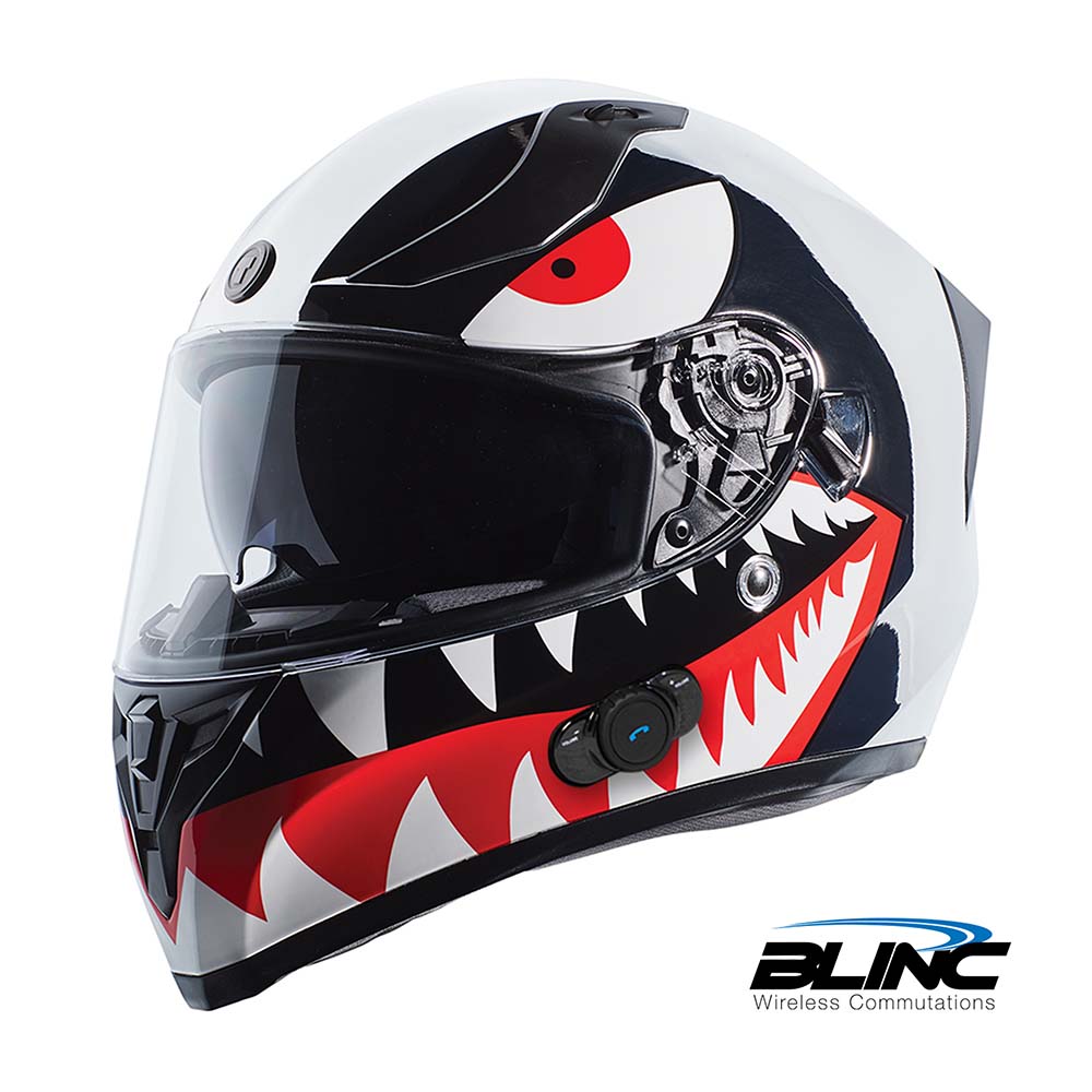TORC T 15 Full Face Street Motorcycle Helmet with Bluetooth Flying