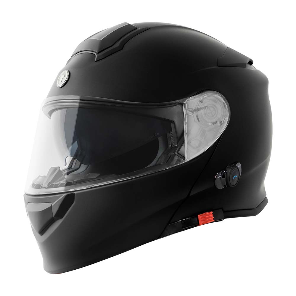 blue tooth motorcycle helmet TORC T28B15:21 T-28 X-Small Matte Black Modular Helmet with Communication System