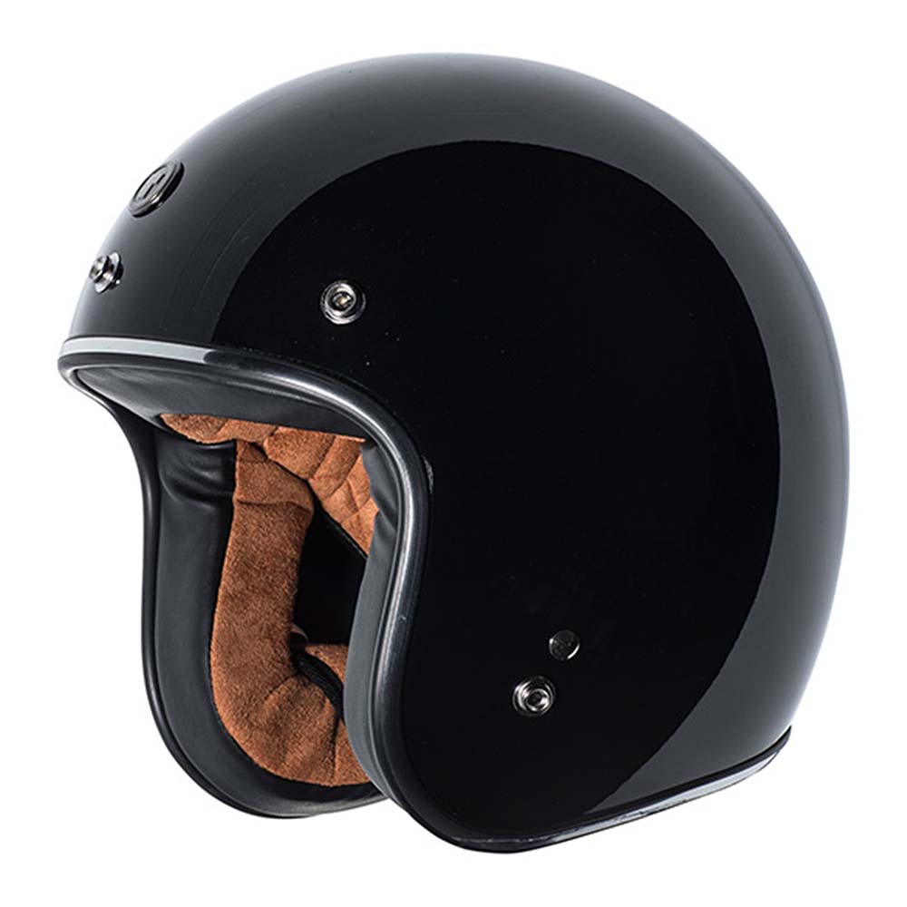 gloss black motorcycle helmet 3 4 TORC (T50C Route 66) 3/4 Helmet (Black, XX-Large)