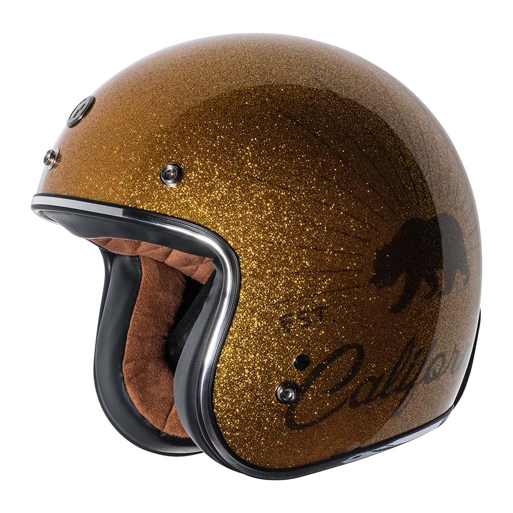 Gold flake motorcycle helmet cheap