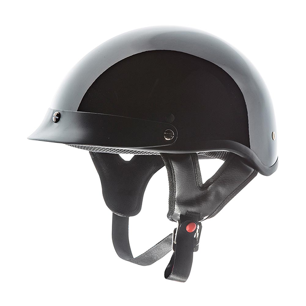 black half shell motorcycle helmet Smallest & Lightest DOT Reversible Curved Style LS2 Rebellion Helmet
