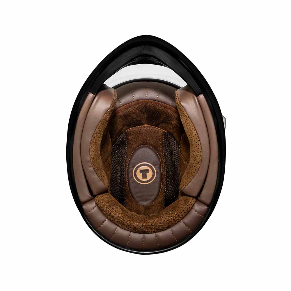 Torc Pomona Full Face Motorcycle Helmet Retro Replacement Liner Kit Brown / Large|TORC Torc Pomona Full Face Motorcycle Helmet Retro Replacement Liner Kit Brown / Large|TORC
