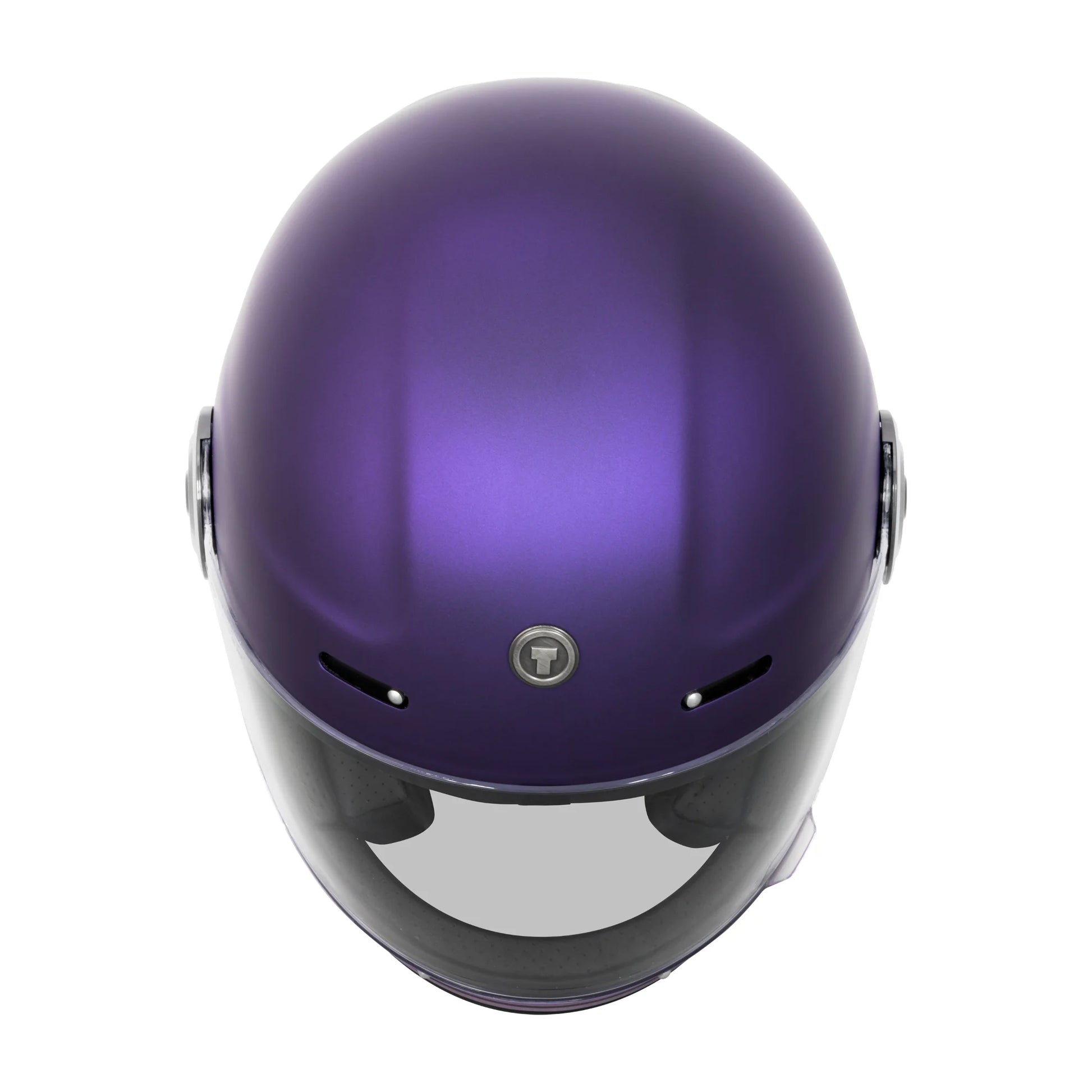 dark purple motorcycle helmet Black & Lightning with Black Visor Bluetooth speaker pockets (Bluetooth device not included) Jackal Dark Matter