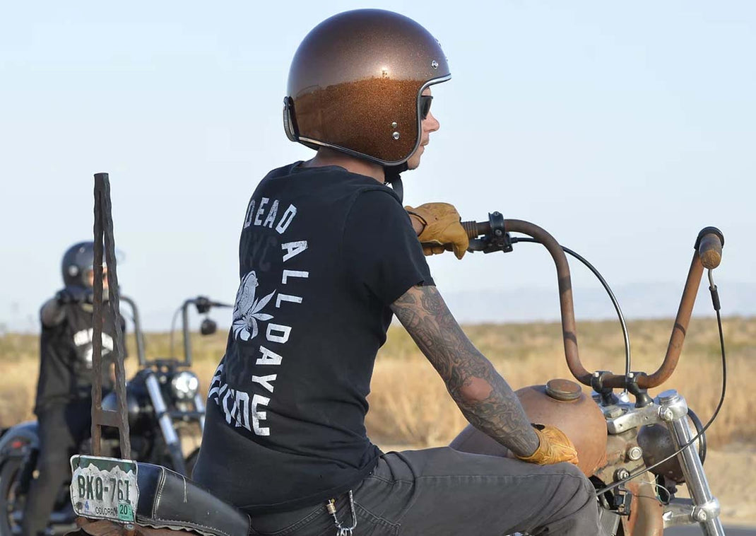 TORC T50 3/4 Open Face Retro Helmet Mega Flake Root Beer