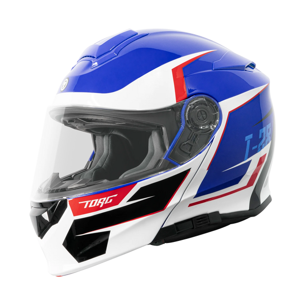 red white and blue shoei helmet Torc T-28 Full Face Modular Motorcycle Helmets – TORC