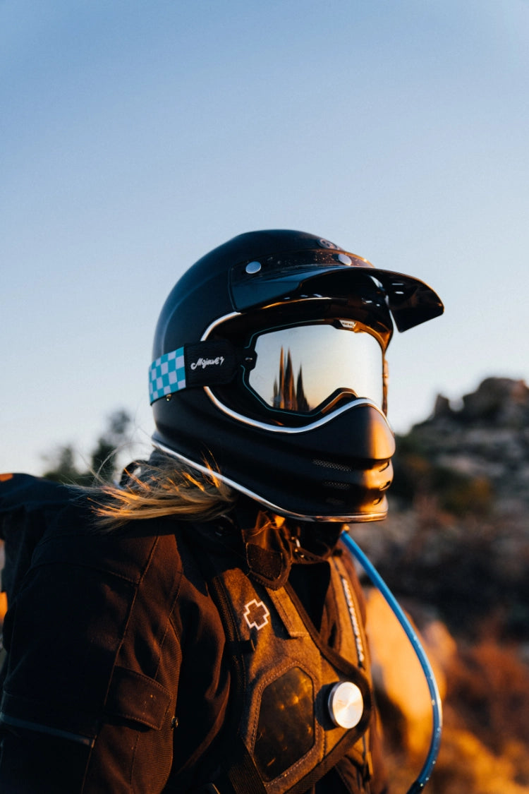 TORC Baja Full Face Retro Moto Helmet Matte Black