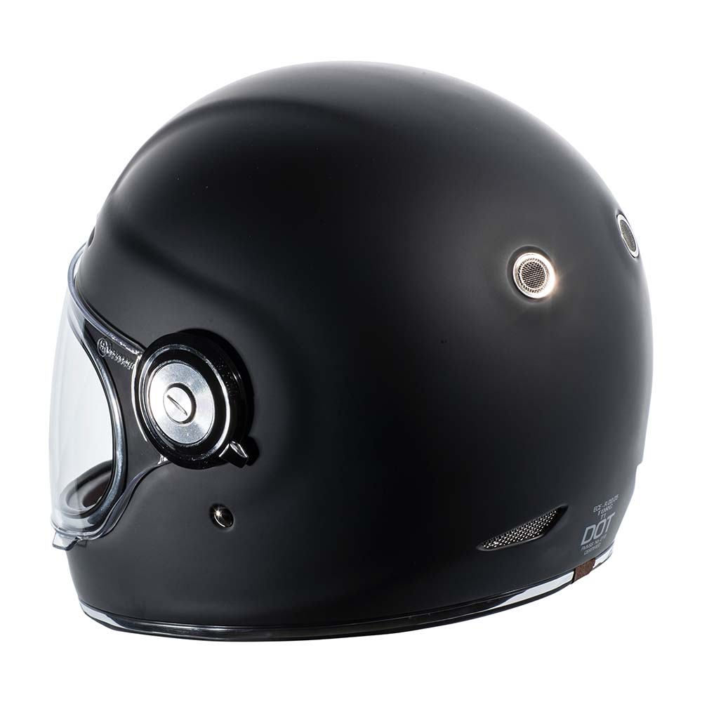 Flat Black Motorcycle Helmet