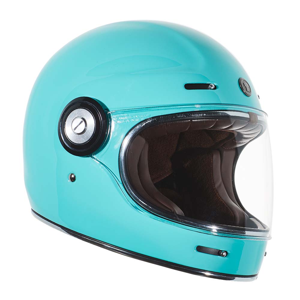 dark blue open face motorcycle helmet Torc T-1 Retro Full Face Helmet