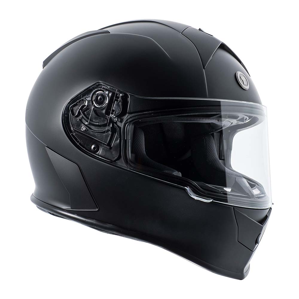 TheLAShop Bluetooth Motorcycle Helmet Matte Black DOT Full Face –