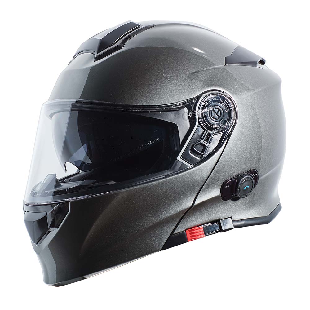 TORC T-28B United Silver Modular Bluetooth Motorcycle Helmet TORC T-28B United Silver Modular Bluetooth Motorcycle Helmet