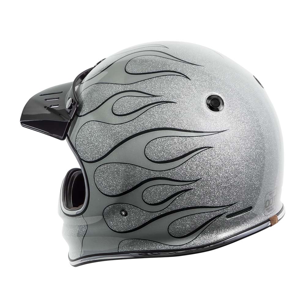 blaze motorcycle helmets TORC T3 Retro Blaze Helmet (Size: XS)