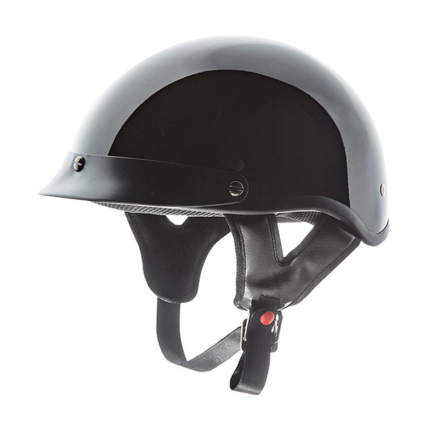 TORC Clovis Half Shell Motorcycle Helmet Gloss Black
