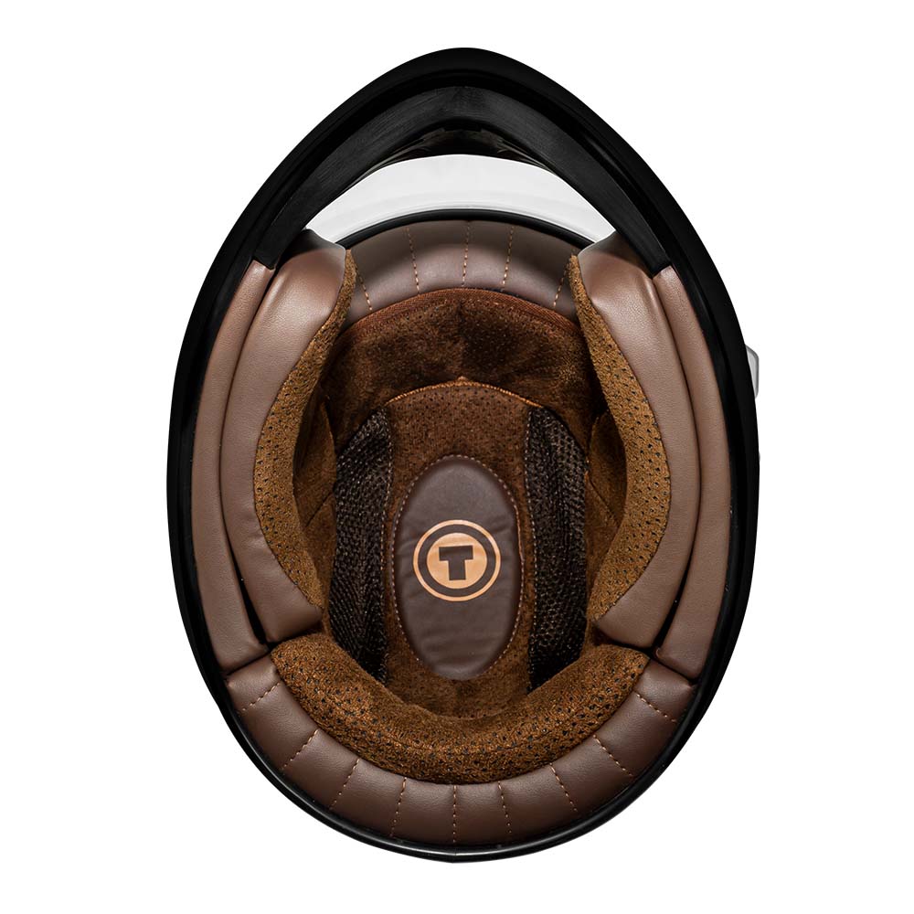 brown 5 8 motorcycle helmet TORC T-9 Deep Stage Helmet